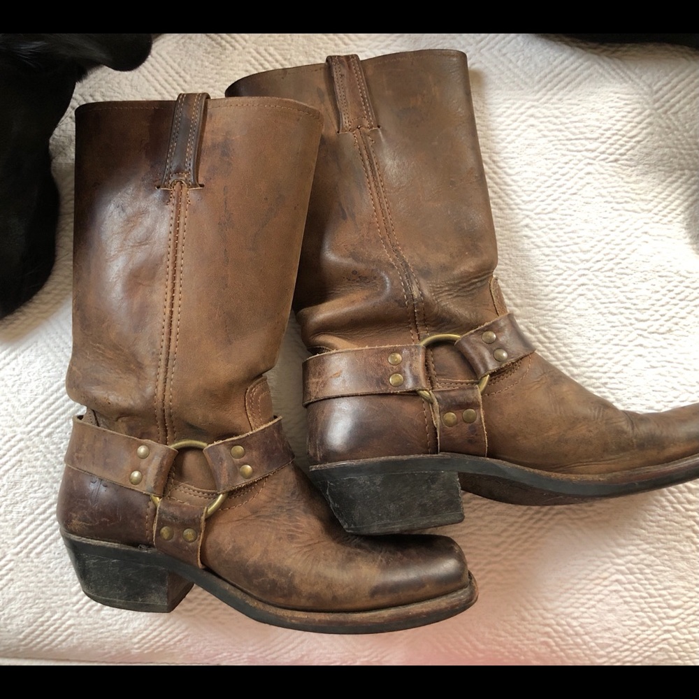 Frye 12R harness boots size 7